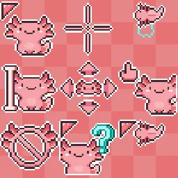 Melloinc's Axolotl animated mouse cursor