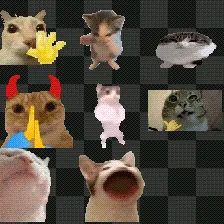 meme cats animated mouse cursor