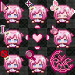Miss Pink Elf (HSR) Elysia animated mouse cursor