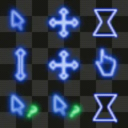 Neon Blue Cursor