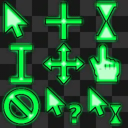 Neon Green Curser mouse cursor