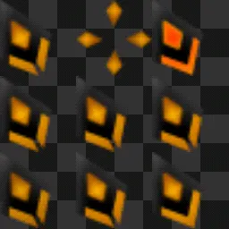 Night Diamond Golden Orange animated mouse cursor