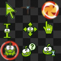 OmNom animated mouse cursor