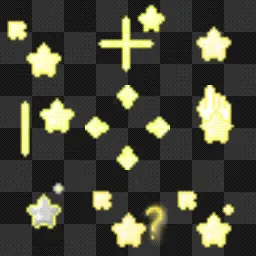 Pastel Yello Star animated mouse cursor