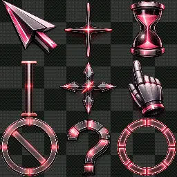 Pink Modern animated mouse cursor