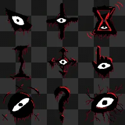 Pixel art DOORS seek mouse cursor