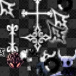 pixelated hollow knight cursor