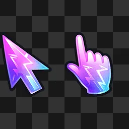 Purple electric curssor mouse cursor
