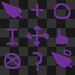 purple mouse cursors
