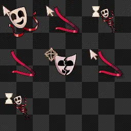 Red Gangle animated mouse cursor