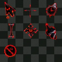 RedBlackHalloween cursors