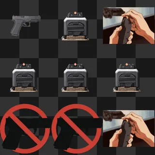 redo glock 150% animated mouse cursor