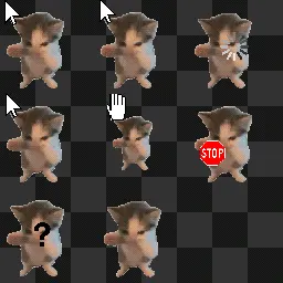 scuba cat ;) animated mouse cursor