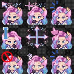 Seraphine animated mouse cursor