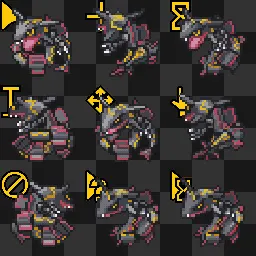 Shiny Rayquaza (Pokémon Conquest) animated mouse cursor