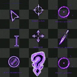 simple purple cursor