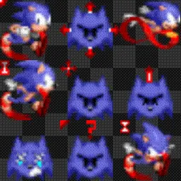 sonic animated mouse cursor
