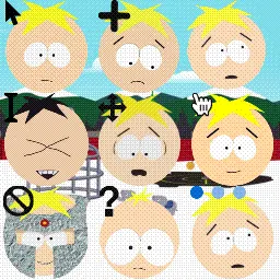 south park butters stotch animated mouse cursor