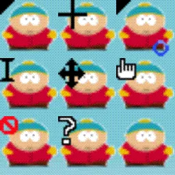 South Park - Erick Cartman animated mouse cursor