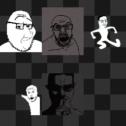 Soyjak animated mouse cursor