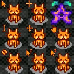 Stardew Valley Cat animated mouse cursor
