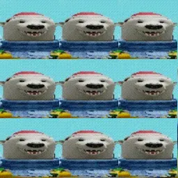 strange polar bear head from roblox mouse cursor