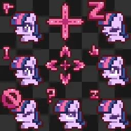 My Little Pony (MLP) Characters animated mouse cursor