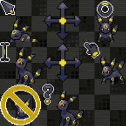 Umbreon animated mouse cursor