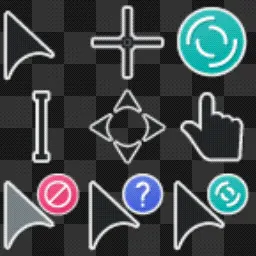 Volantes Dark animated mouse cursor