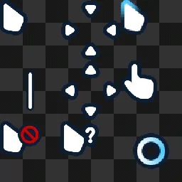 white cursor