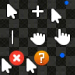 White V1 animated mouse cursor