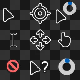 Windows 11 Concept Dark animated mouse cursor