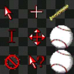 Windows 95 Plus: Baseball animated mouse cursor