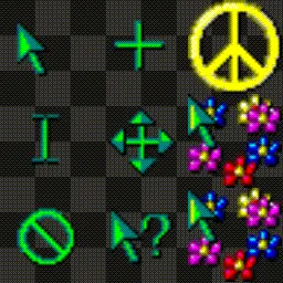 Windows 95 Plus: The 60's animated mouse cursor